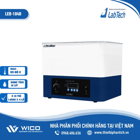 Bể Cách Thuỷ 4/6/8/12 Vị Trí Labtech - Hàn Quốc LEB-D