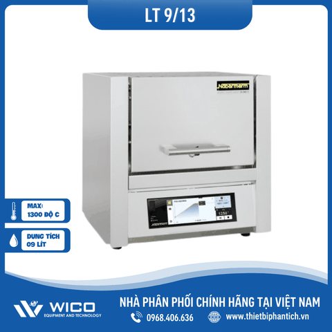 Lò Nung Thí Nghiệm 9 Lít - 1300 Độ C Nabertherm L(T) 9/13/B510