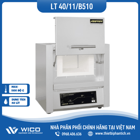 Lò Nung Thí Nghiệm 40 Lít - 1100 Độ C Nabertherm L(T) 40/11/B510