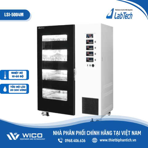 Tủ Ấm Lắc Có Làm Lạnh 4 Tầng Labtech Hàn Quốc LSI-5004M (Lắc tròn)