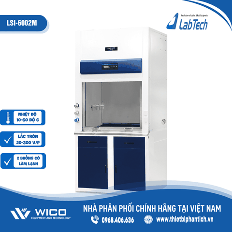 Tủ Ấm Lắc Có Làm Lạnh 2 Buồng Labtech LSI-6002M (Lắc tròn)