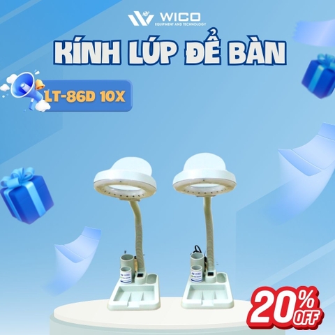 Kính Lúp Để Bàn Trung Quốc 10X LT-86D | New 2022