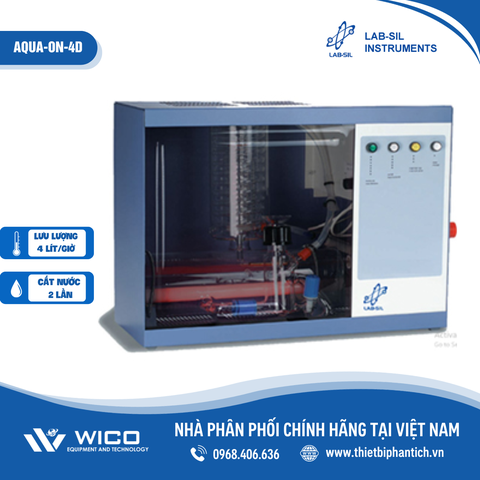 Máy Cất Nước 2 Lần Ấn Độ Labsil AQUA-ON D | 2/4/8 lít/giờ