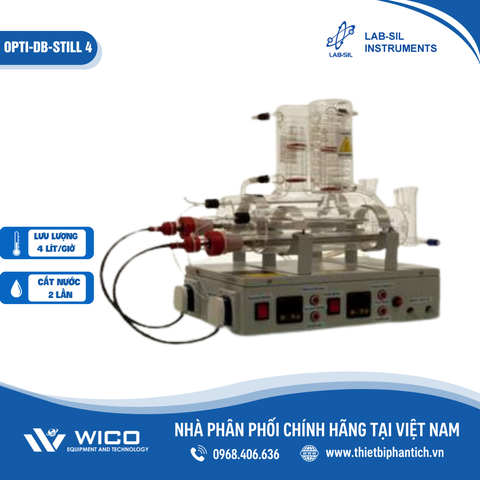 Máy Cất Nước 2 Lần Ấn Độ Labsil OPTI-DB-STILL (2/4/8 lít)