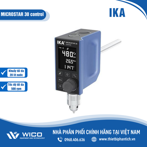 Máy khuấy đũa Đức 500 vòng/phút IKA MICROSTAR 30 control | 20 lít