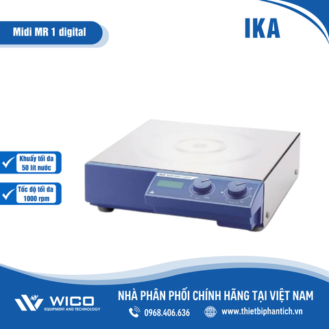 Máy khuấy từ Đức 1000 vòng/phút IKA Midi MR 1 digital | 50 lít