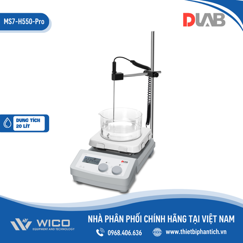 Máy Khuấy Từ Gia Nhiệt Dlab MS7-H550-Pro | 550 Độ C 184x184mm