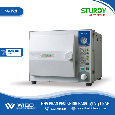 Nồi Hấp Tiệt Trùng Để Bàn 24 Lít Sturdy Đài Loan SA-252F | Sấy Tự Động