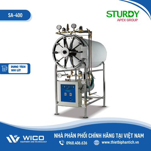 Nồi Hấp Tiệt Trùng Dung tích 100 - 350 Lít Sturdy Đài Loan SA Manual Series