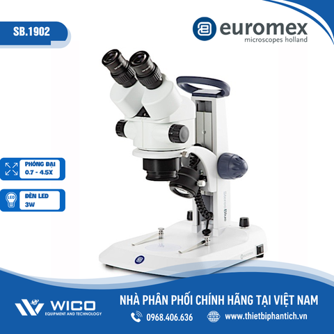 Kính Hiển Vi Soi Nổi Euromex SB.1902 | 7 Đến 45 Lần