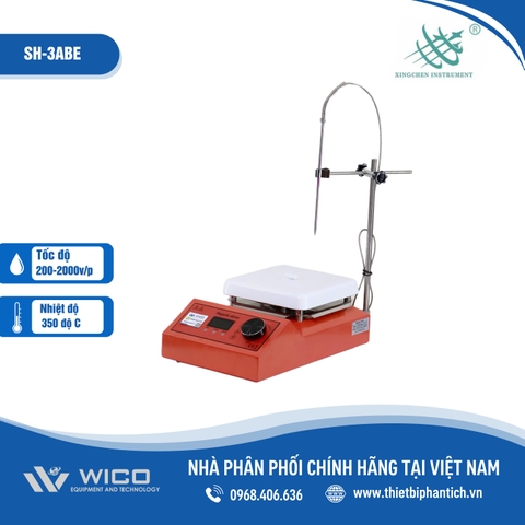 Máy Khuấy Từ Gia Nhiệt Xingchen SH-3ABE | Cảm Biến Nhiệt Độ PT100