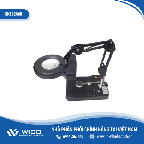 Kính Lúp Để Bàn Seki Hàn Quốc SK102A (Đèn Huỳnh Quang)