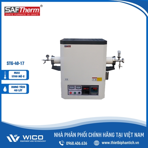 Lò Nung Ống Trung Quốc 1700 Độ C Saftherm STG-40-17 | Φ40mm