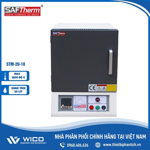 Lò Nung Trung Quốc 1800 Độ C Saftherm STM-20-18 | 20 Lít
