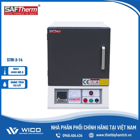 Lò Nung Trung Quốc 1400 Độ C Saftherm STM-3-14 | 3 Lít