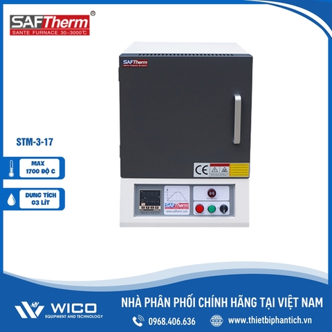 Lò Nung Trung Quốc 1700 Độ C Saftherm STM-3-17 | 3 Lít