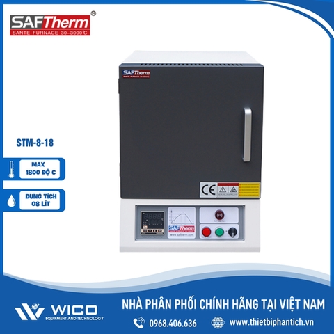 Lò Nung Trung Quốc 1800 Độ C Saftherm STM-8-18 | 8 Lít