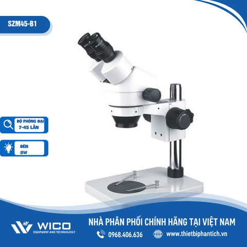 Kính hiển vi soi nổi Trung Quốc zoom liên tục 7-45 lần SZM45