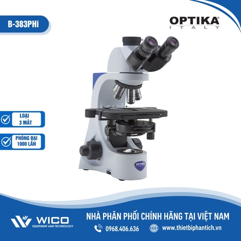 Kính Hiển Vi Sinh Học 3 Mắt Optika B-383PHi