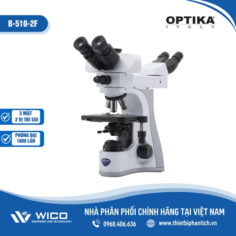Kính Hiển Vi Sinh Học 3 Mắt 2 Vị Trí Optika B-510-2F
