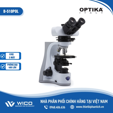 Kính Hiển Vi Sinh Học 3 Mắt Optika B-510POL