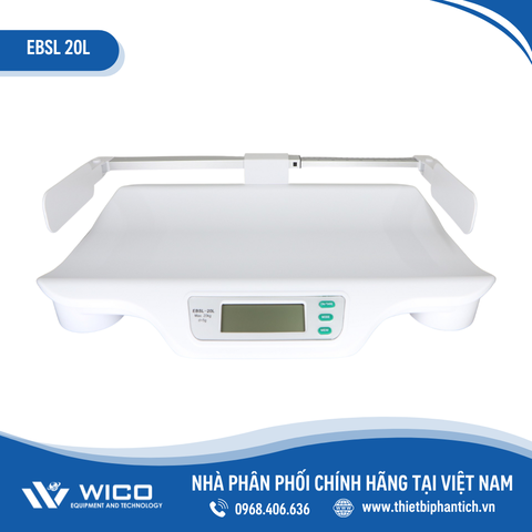 Cân Trẻ Em Điện Tử Kèm Thước Đo EBSL-20L | Tối Đa 20kg