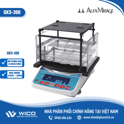 Cân Kiểm Tra Vàng/ Bạc/ Platin Alfa Mirage GKS-300 | 0.001g/cm3 - 300g