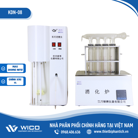 Máy Cất Đạm Tự Động Trung Quốc KDN-08 | Hàng Có Sẵn