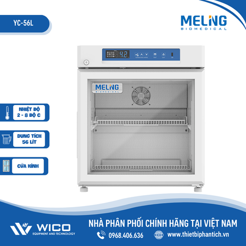 Tủ Bảo Quản Dược Phẩm 56 Lít Meiling YC-56L (Cửa Kính) Và YC-56EL (Cửa Kín)