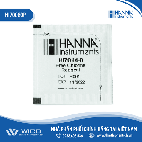 Thuốc Thử Dùng Cho Checker Clo Dư HI7014, 25 Lần Đo HI7014-25