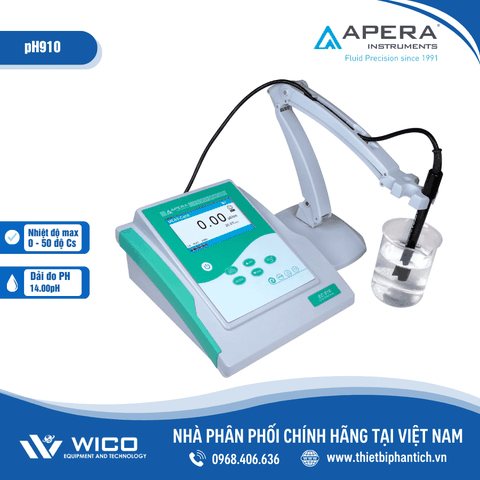 Máy đo pH/mV/nhiệt độ để bàn Apera - Mỹ pH910