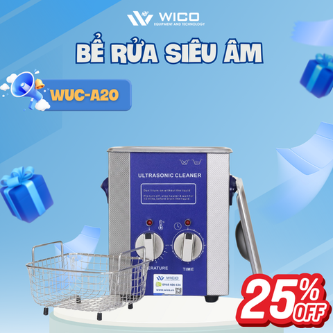 Bể Rửa Siêu Âm JIAYUANDA - WUC-A20 ⭐ Kiểu Núm Vặn