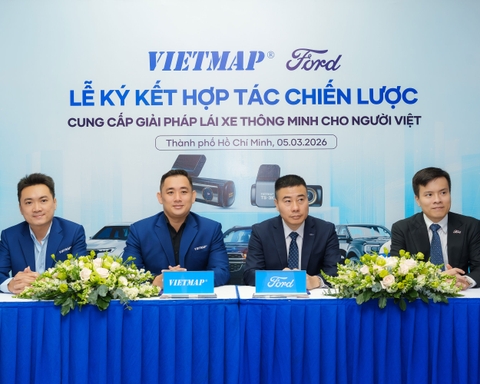 VIETMAP VÀ FORD VIỆT NAM KÝ KẾT HỢP TÁC CHIẾN LƯỢC: NÂNG TẦM TRẢI NGHIỆM LÁI XE AN TOÀN TẠI VIỆT NAM