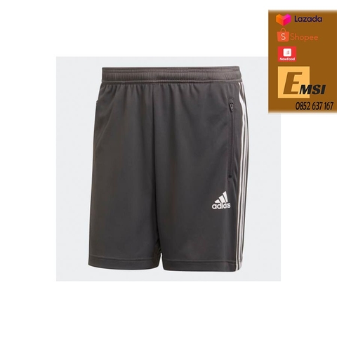 Quần adidas Designed 2 Move 3-Stripes Primeblue Shorts Men's (Grey Six / White)