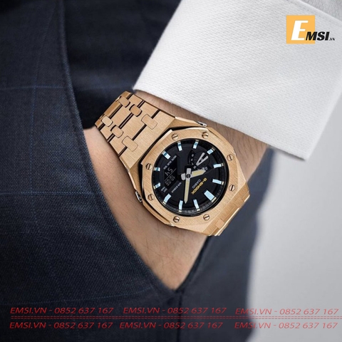 Đồng hồ Nam G-Shock GA-2110SU-9A  – Custom AP Royal Oak Rose Gold Steel Special EMSI.VN