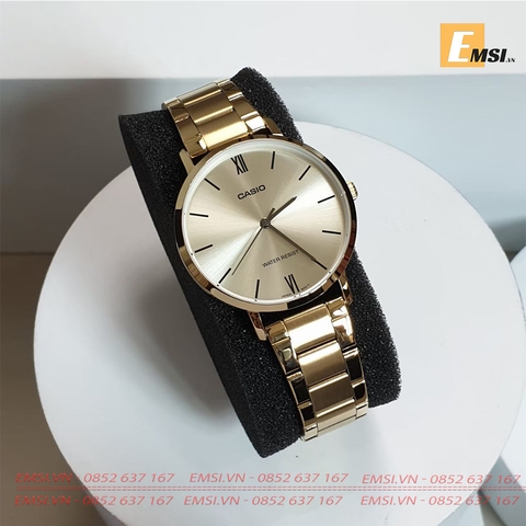 Đồng Hồ Casio Nữ LTP-VT01G-9BUDF Dây Kim Loại Mạ Vàng - Nền Mặt Vàng - Emsi.vn