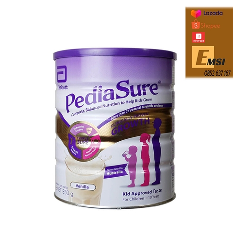 Sữa PediaSure nắp tím Úc 850g