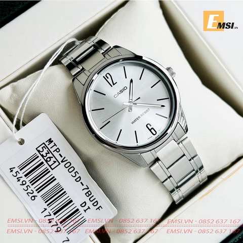 Casio MTP-V005D-7BUDF - Đồng Hồ Nam - Pin / Quartz - Kính Khoáng - Size Mặt 40mm - Bảo Hành 5 Năm - Chính Hãng - Emsi.vn