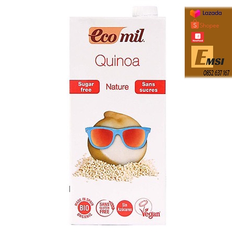 Nước Quinoa không đường hữu cơ 1L - EcoMil