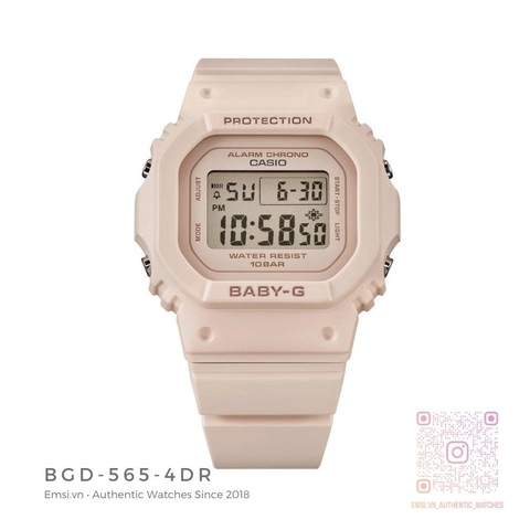 BGD-565-4DR | Đồng Hồ Casio | Baby-G | Nữ | Dây Nhựa - Đồng hồ nữ