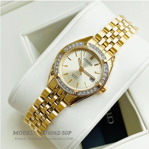 Citizen EU6062-50P - Đồng Hồ Nữ - Pin / Quartz - Kính Khoáng - Size Mặt 26mm - Bảo Hành 5 Năm - Chính Hãng