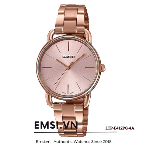 Đồng Hồ Casio - Nữ LTP-E412PG-4ADF Size 30mm