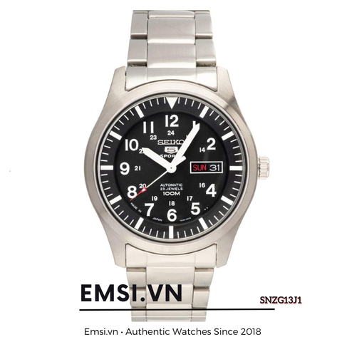 Seiko SNZG13J1 - Đồng Hồ Nam - Cơ - Automatic - Hardlex Crystal - Size Mặt 42mm - Bảo Hành 5 Năm - Chính Hãng