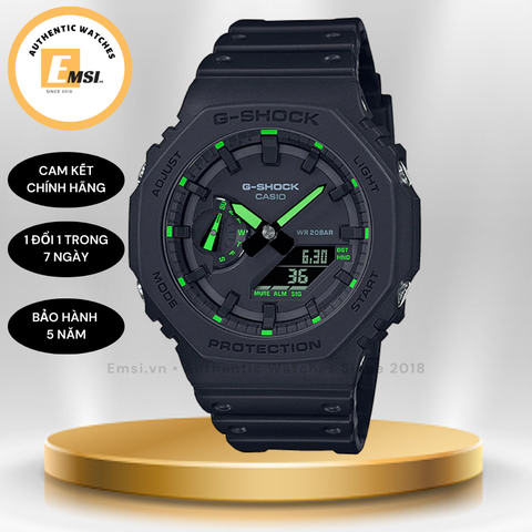 G-Shock GA-2100-1A3DR - Đồng Hồ Nam - Pin / Quartz - Kính Khoáng - Size Mặt 45.4mm - Bảo Hành 5 Năm - Chính Hãng