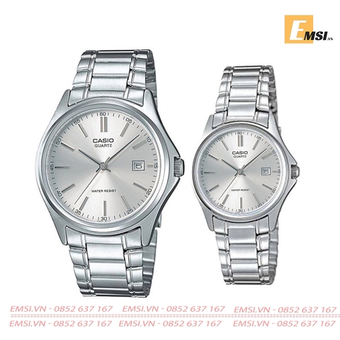 Đồng Hồ Casio Cặp Đôi MTP-1183A-7A & LTP-1183A-7A Dây Kim Loại - 3 Kim - Chống Nước - Emsi.vn