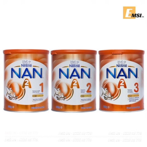 Sữa NAN A2 số 1 , số 3 hộp 800gr