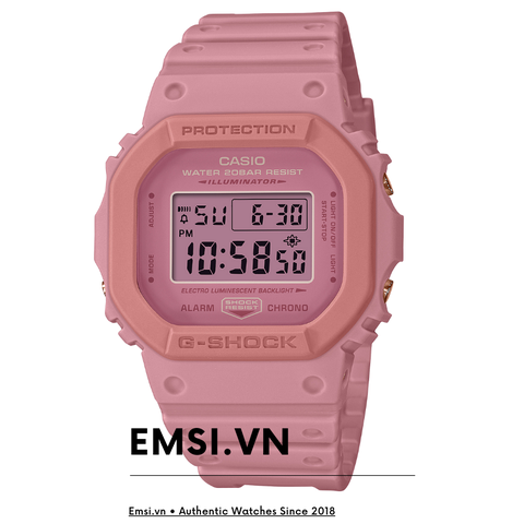 Đồng hồ G-SHOCK DW-5610SL-4A4  Dây Nhựa | Mặt Vuông Điện Tử | Chống Nước WR20BAR