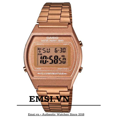 Casio B640WC-5A - Kính nhựa - Đồng hồ Unisex - Đồng hồ điện tử - Size mặt 35mm EMSI.VN