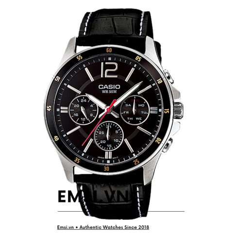 Casio MTP-1374L-1AVDF - Đồng Hồ Nam - Pin / Quartz - Kính Khoáng - Size Mặt 43.5mm - Bảo Hành 5 Năm - Chính Hãng