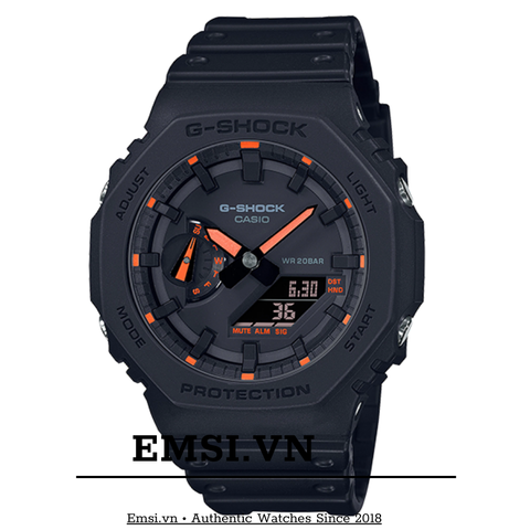 G-Shock GA-2100-1A4DR - Đồng Hồ Nam - Pin / Quartz - Kính Khoáng - Size Mặt 45.4mm - Bảo Hành 5 Năm - Chính Hãng